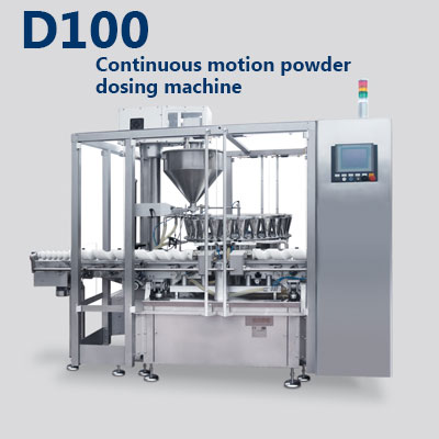Filling and capping machines for powders