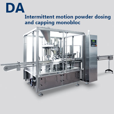 Filling and capping machines for powders